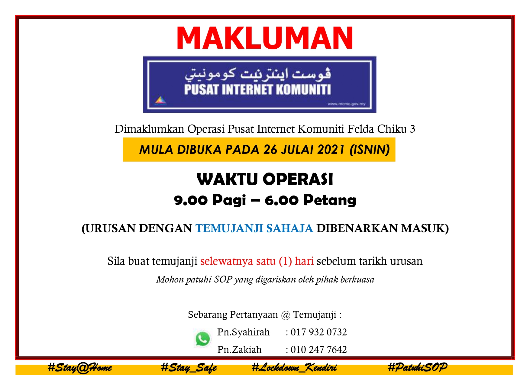 notis buka PIK page 0001